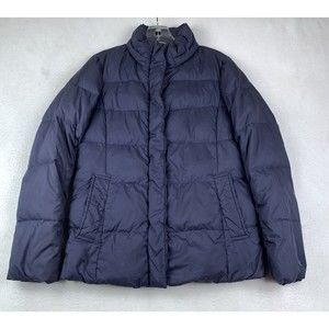 Uniqlo Women's Puffer Jacket - Dark Blue